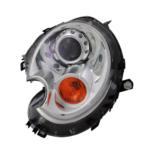 2007-2015 Mini Cooper Clubman/John Cooper Works Clubman/Roadster/S Clubman Driver Side Headlight Assembly Bi-Xenon W/O Adaptive Headlamps W/Yellow Turn Indicator Composite Coupe - MC2502106-Partify-Painted-Replacement-Body-Parts