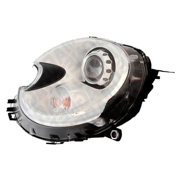 2007-2015 Mini Cooper Clubman/Roadster Driver Side Headlight Assembly R56 Xenon W/O Housing Composite Convertible/Coupe/Hatchback - MC2502116-Partify-Painted-Replacement-Body-Parts