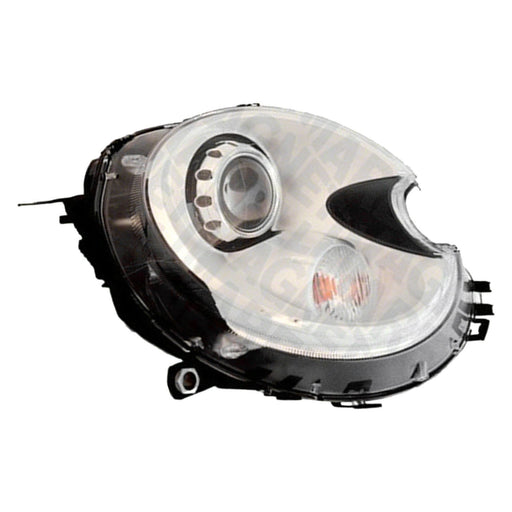 2007-2015 Mini Cooper Clubman/Roadster Passenger Side Headlight Assembly R56 Xenon W/O Housing Composite Convertible/Coupe/Hatchback - MC2503116-Partify-Painted-Replacement-Body-Parts