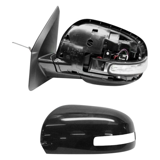 2010-2013 Mitsubishi Outlander Driver Side Door Mirror Power Non-Heated W/Signal Lamp W/Cover Assembly - MI1320142-Partify-Painted-Replacement-Body-Parts