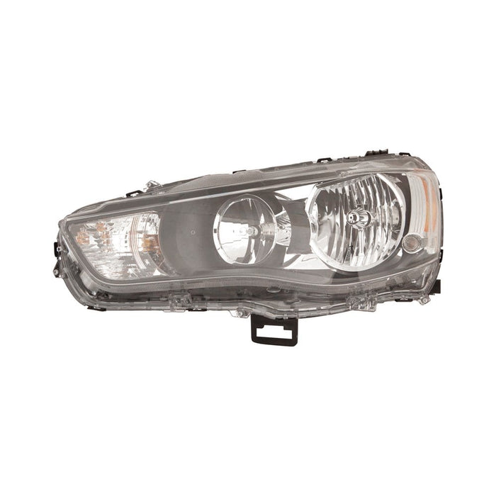 2010-2013 Mitsubishi Outlander Driver Side Headlight Assembly Halogen Composite - MI2502157-Partify-Painted-Replacement-Body-Parts