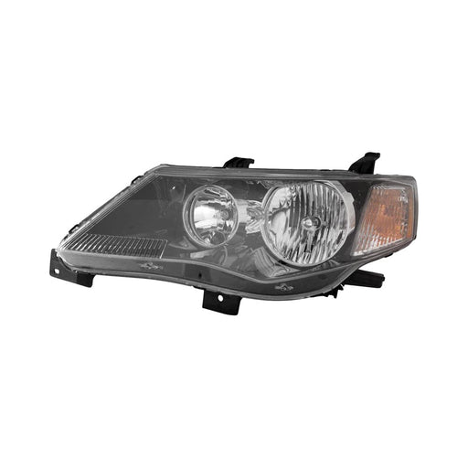 2009 Mitsubishi Outlander Driver Side Headlight Assembly Halogen Gloss Bezel Composite - MI2502162-Partify-Painted-Replacement-Body-Parts