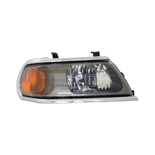 2000-2004 Mitsubishi Montero Sport Passenger Side Headlight Assembly W/Bright Bezel From 3/00 Composite - MI2503121-Partify-Painted-Replacement-Body-Parts