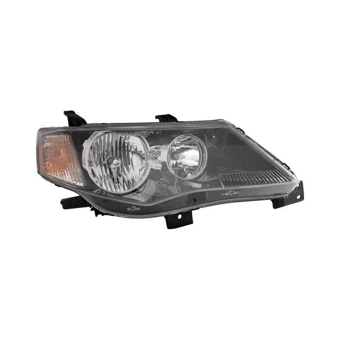 2009 Mitsubishi Outlander Passenger Side Headlight Assembly Halogen Gloss Bezel Composite - MI2503162-Partify-Painted-Replacement-Body-Parts