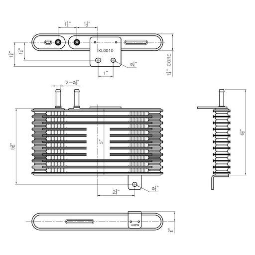 2008-2024 Mitsubishi Lancer/Outlander Sport/RVR ES Sportback/GT Sportback/GTS Sportback/Ralliart Sportback/SE Limited Edition Sportback/SE Sportback Automatic Transmission Oil Cooler Assembly - MI4050105-Partify-Painted-Replacement-Body-Parts