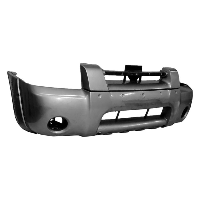 2001-2004 Nissan Frontier Front Bumper W/Holes For Fender Flares Smooth - NI1000220-Partify-Painted-Replacement-Body-Parts