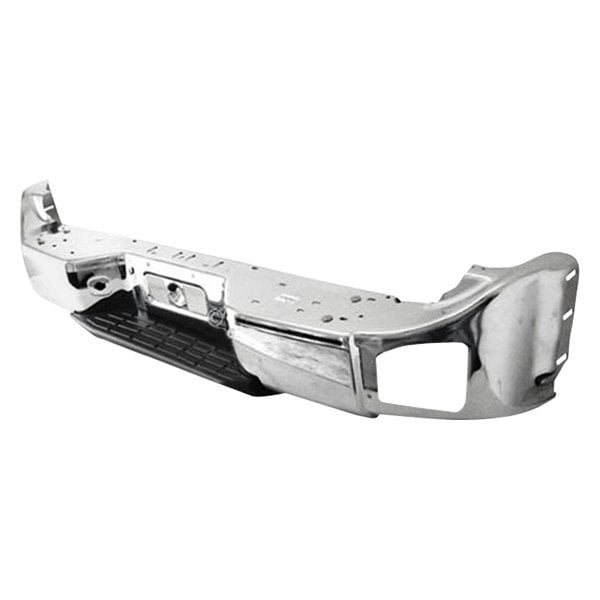 2004-2007 Nissan Armada/Pathfinder Armada Rear Bumper Assembly Center Bright W/O Sensor Holes Ends Sold Seperatly - NI1103112-Partify-Painted-Replacement-Body-Parts