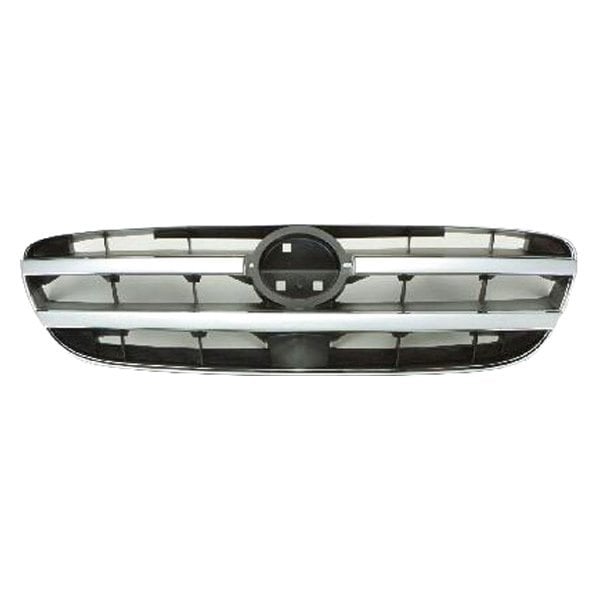 2002-2003 Nissan Maxima Grille Bright & Silver Assembly - NI1200202-Partify-Painted-Replacement-Body-Parts