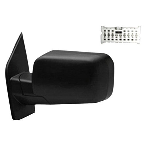 2008-2013 Nissan TITAN PRO-4X Driver Side Door Mirror Power Heated W/Memory W/O Big Tow Pkg W/Textured Cover Assembly Assembly - NI1320214-Partify-Painted-Replacement-Body-Parts