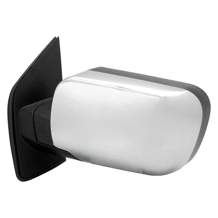 2011-2015 Nissan TITAN SV Driver Side Door Mirror W/O Towing Pkg Chrome Assembly - NI1320249-Partify-Painted-Replacement-Body-Parts