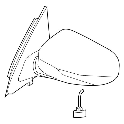 2013-2018 Nissan Altima Driver Side Door Mirror Heated W/O Signal Lamp W/Cover See Notes Assembly - NI1320314-Partify-Painted-Replacement-Body-Parts