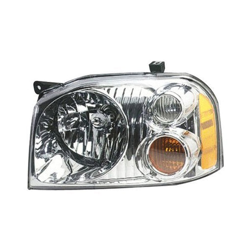 2001-2004 Nissan Frontier XE Driver Side Headlight Assembly W/Aluminized Bezel Composite - NI2502130-Partify-Painted-Replacement-Body-Parts