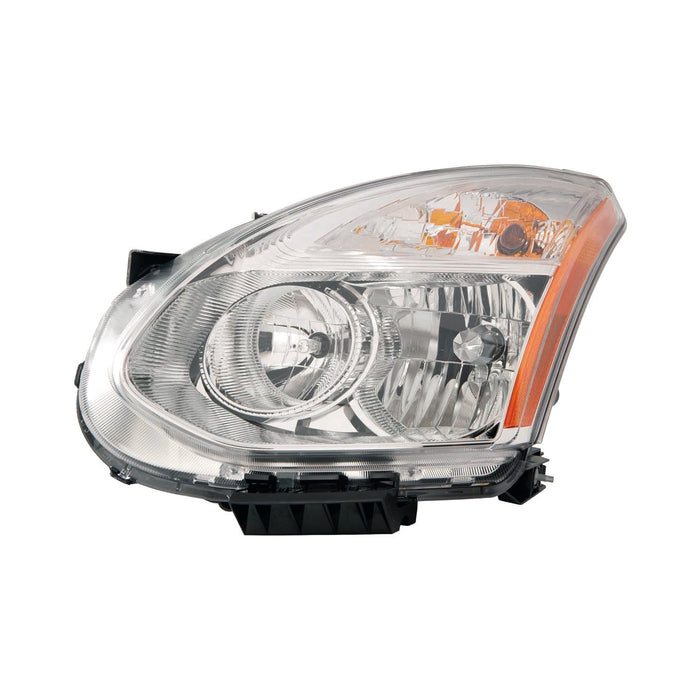 2011-2012 Nissan Rogue Driver Side Headlight Assembly Halogen Composite - NI2502202-Partify-Painted-Replacement-Body-Parts