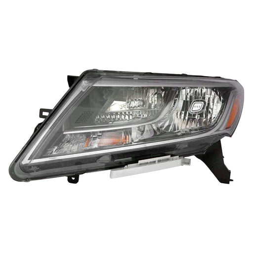 2013-2016 Nissan Pathfinder Driver Side Headlight Assembly Halogen Bezel Chrome Trim Composite - NI2502221-Partify-Painted-Replacement-Body-Parts
