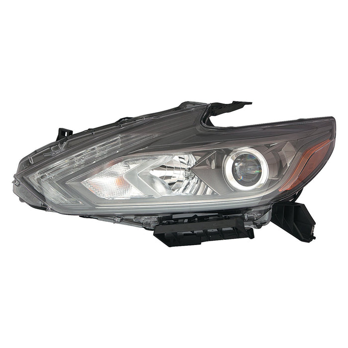 2016-2018 Nissan Altima Driver Side Headlight Assembly Led W/Led Drl W/Smoke Lens Composite Sedan - NI2502243-Partify-Painted-Replacement-Body-Parts