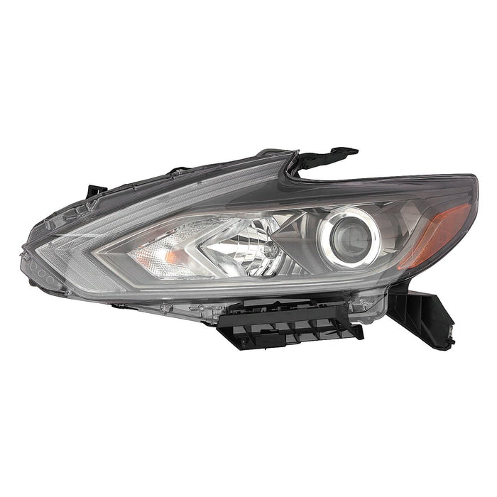 2016-2018 Nissan Altima Driver Side Headlight Assembly Halogen W/O Led Drl W/O Smoke Lens Composite Sedan - NI2502249-Partify-Painted-Replacement-Body-Parts