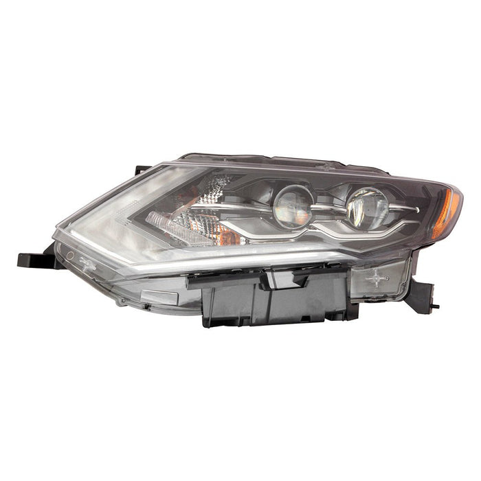 2017-2018 Nissan Rogue Driver Side Headlight Assembly Led Composite - NI2502256-Partify-Painted-Replacement-Body-Parts