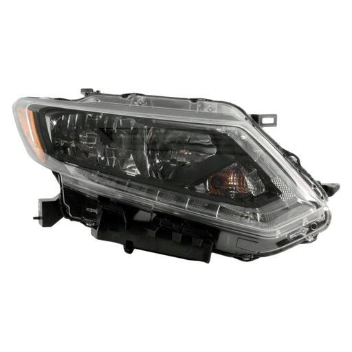 2014-2016 Nissan Rogue Passenger Side Headlight Assembly Halogen Composite - NI2503226-Partify-Painted-Replacement-Body-Parts