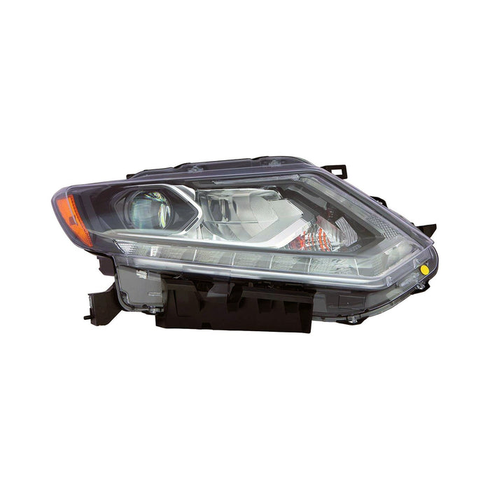 2014-2016 Nissan Rogue Passenger Side Headlight Assembly Led Composite - NI2503228-Partify-Painted-Replacement-Body-Parts