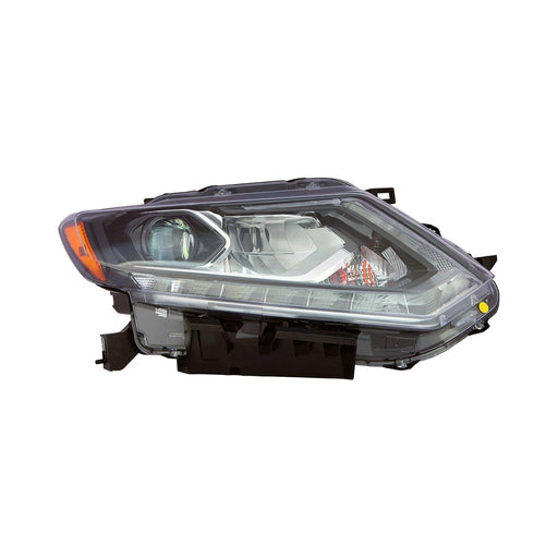 2014-2016 Nissan Rogue Passenger Side Headlight Assembly Led Composite - NI2503228-Partify-Painted-Replacement-Body-Parts