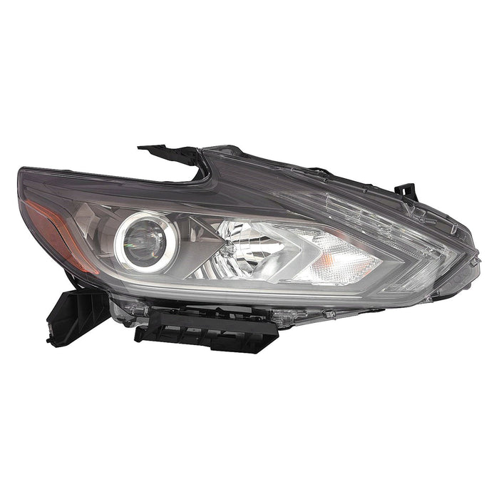 2016-2018 Nissan Altima Passenger Side Headlight Assembly Led W/Led Drl W/Smoke Lens Composite Sedan - NI2503243-Partify-Painted-Replacement-Body-Parts