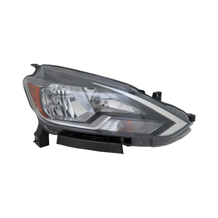 2016-2019 Nissan Sentra FE+S/S/SV Passenger Side Headlight Assembly Halogen Composite - NI2503244-Partify-Painted-Replacement-Body-Parts