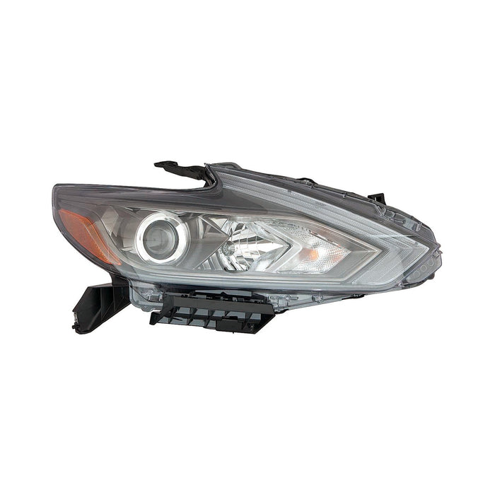 2016-2018 Nissan Altima Passenger Side Headlight Assembly Halogen W/O Led Drl W/O Smoke Lens Composite Sedan - NI2503249-Partify-Painted-Replacement-Body-Parts