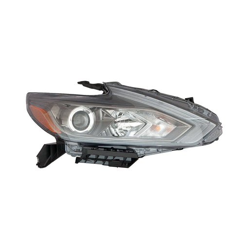 2016-2018 Nissan Altima Passenger Side Headlight Assembly Halogen W/O Led Drl W/O Smoke Lens Composite Sedan - NI2503249-Partify-Painted-Replacement-Body-Parts