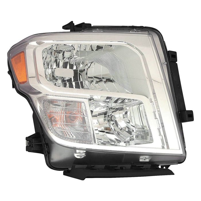 2016-2019 Nissan TITAN XD Passenger Side Headlight Assembly Halogen Composite - NI2503250-Partify-Painted-Replacement-Body-Parts