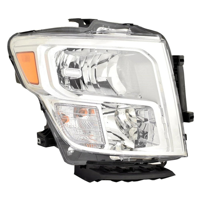 2020-2023 Nissan TITAN S/SV Passenger Side Headlight Assembly Halogen Composite - NI2503280-Partify-Painted-Replacement-Body-Parts