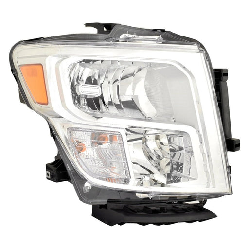 2020-2023 Nissan TITAN S/SV Passenger Side Headlight Assembly Halogen Composite - NI2503280-Partify-Painted-Replacement-Body-Parts