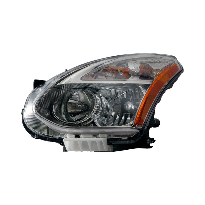 2009-2010 Nissan Rogue Driver Side Headlight Lens Housing Halogen - NI2518129-Partify-Painted-Replacement-Body-Parts