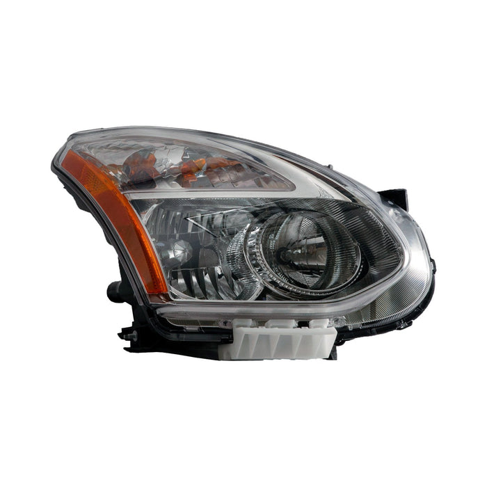 2009-2010 Nissan Rogue Passenger Side Headlight Lens Housing Halogen - NI2519129-Partify-Painted-Replacement-Body-Parts