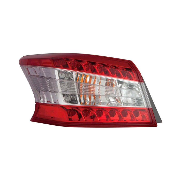 2013-2015 Nissan Sentra Driver Side Tail Light Assembly Outer - NI2804100-Partify-Painted-Replacement-Body-Parts