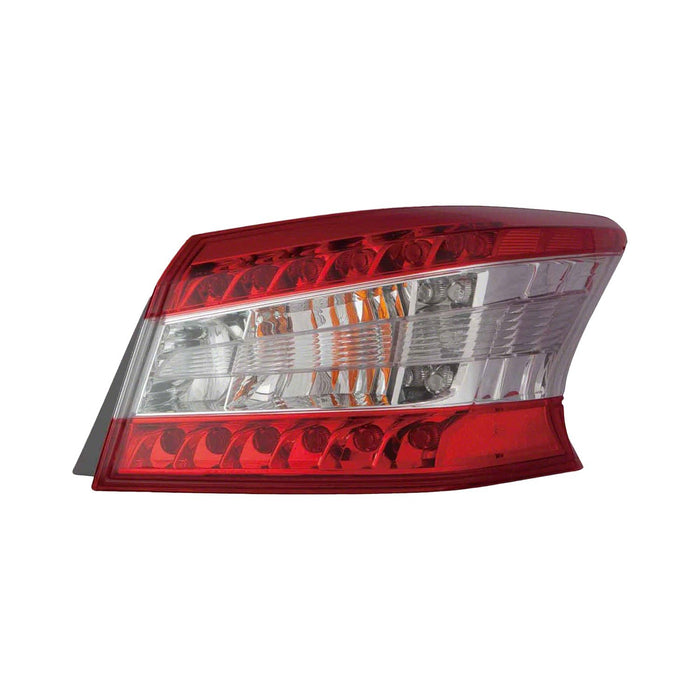 2013-2015 Nissan Sentra Passenger Side Tail Light Assembly Outer - NI2805100-Partify-Painted-Replacement-Body-Parts