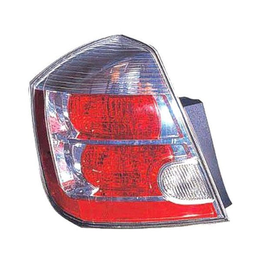 2007-2009 Nissan Sentra Driver Side Tail Light Housing Includes Lens 2L L4 - NI2818114-Partify-Painted-Replacement-Body-Parts
