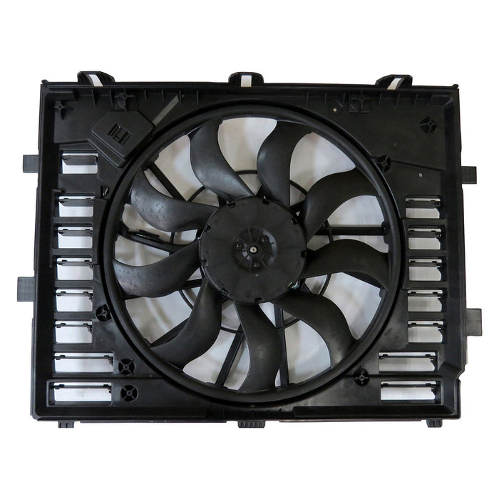 2011-2018 Porsche Cayenne Engine Cooling Fan Assembly 3.6L V6/3.6L V6 Turbocharged/3L V6/4.8L V8 - PO3115104-Partify-Painted-Replacement-Body-Parts