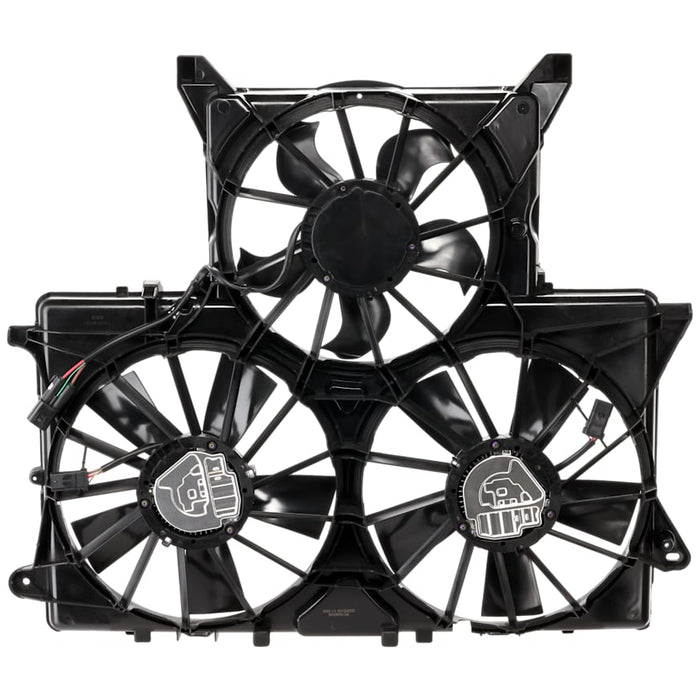 2019-2024 Chevrolet Silverado 1500/1500 LTD/GMC Sierra 1500/Sierra 1500 Limited Engine Cooling Fan Assembly Motor/Blade/Shroud Assy 2.7L L4 - GM3115347-Partify-Painted-Replacement-Body-Parts