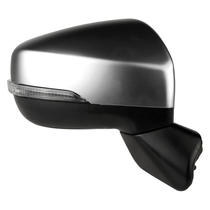 2019-2021 Subaru Forester Passenger Side Door Mirror W/Signal Lamp W/Bsd W/Memory W/Cover Satin Chrome - SU1321173-Partify-Painted-Replacement-Body-Parts