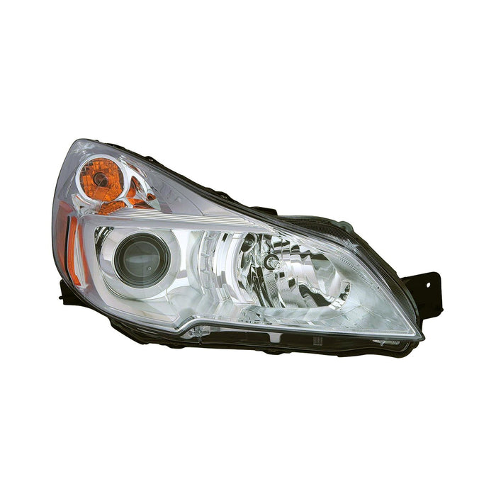 2013-2014 Subaru Outback Passenger Side Headlight Assembly Chrome Bezel Composite - SU2503143-Partify-Painted-Replacement-Body-Parts