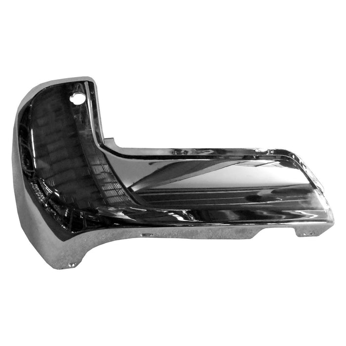 2016-2023 Toyota Tacoma Rear Driver Side Outer Bumper Extension End Cap W/Parking Assist Chrome - TO1104132-Partify-Painted-Replacement-Body-Parts