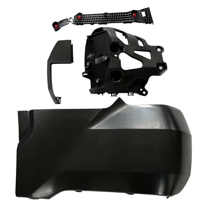 2022-2024 Toyota Tundra Rear Driver Side Outer Bumper Extension W/O Wheel Opening Mouldings W/O Parking Sensors Assy - TO1104142-Partify-Painted-Replacement-Body-Parts