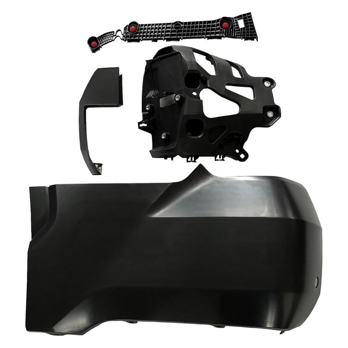 2022-2024 Toyota Tundra Rear Driver Side Outer Bumper Extension W/O Wheel Opening Mouldings W/Parking Sensors Assy - TO1104143-Partify-Painted-Replacement-Body-Parts