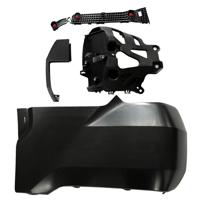 2022-2024 Toyota Tundra Rear Driver Side Outer Bumper Extension W/Wheel Opening Mouldings W/O Parking Sensors Assy - TO1104144-Partify-Painted-Replacement-Body-Parts