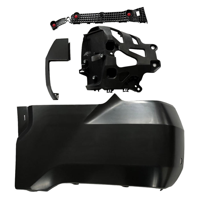 2022-2024 Toyota Tundra Rear Driver Side Outer Bumper Extension W/Wheel Opening Mouldings W/Parking Sensors Assy - TO1104145-Partify-Painted-Replacement-Body-Parts