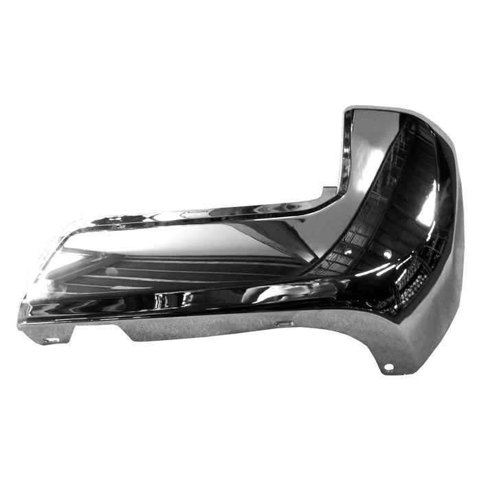 2016-2023 Toyota Tacoma Rear Passenger Side Outer Bumper Extension End Cap W/O Parking Assist Chrome - TO1105131-Partify-Painted-Replacement-Body-Parts