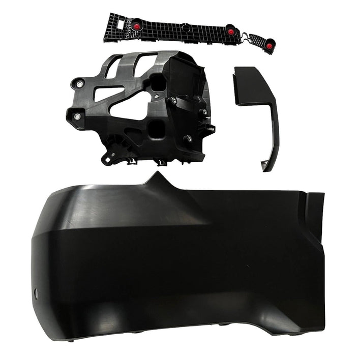 2022-2024 Toyota Tundra Rear Passenger Side Outer Bumper Extension W/O Wheel Opening Mouldings W/Parking Sensors Assy - TO1105143-Partify-Painted-Replacement-Body-Parts