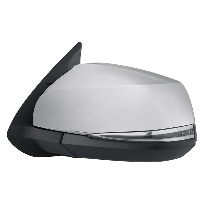 2016-2023 Toyota Tacoma Driver Side Door Mirror W/O Blind Spot Detection W/Signal Lamps W/Cover Chrome - TO1320353-Partify-Painted-Replacement-Body-Parts