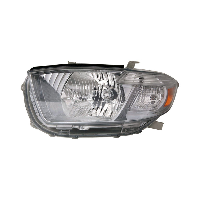 2008-2010 Toyota Highlander Sport/Sport Premium Driver Side Headlight Assembly Japan Built Composite - TO2502177-Partify-Painted-Replacement-Body-Parts