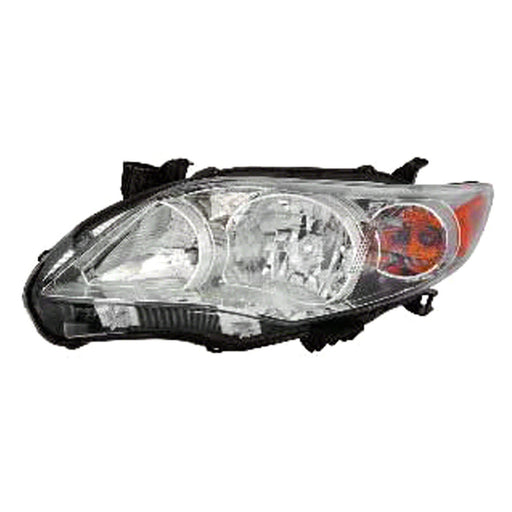 2011-2013 Toyota Corolla Base/CE/LE Driver Side Headlight Assembly Canada Built Composite - TO2502203-Partify-Painted-Replacement-Body-Parts